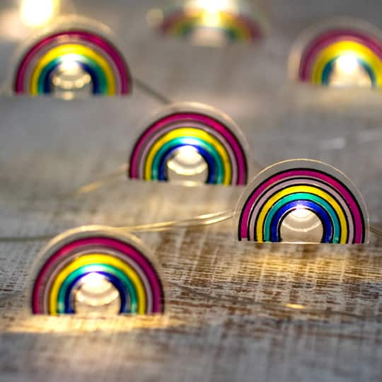 10ct. LED Rainbow Fairy Lights Set